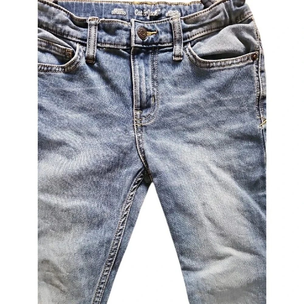 Old Navy Cat & Jack Boys Jeans Bundle Straight Skinny Blue Denim Size 10 Slim